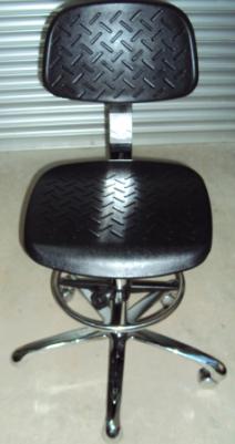 PU foam esd chair with backrest & foot ring - Click Image to Close